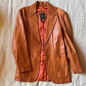 Vintage Gordins Elegant Tan animal skin Jacket